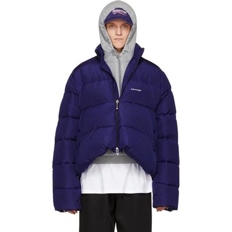 balenciaga c shape puffer jacket replica|balenciaga men's puffer jacket blue.